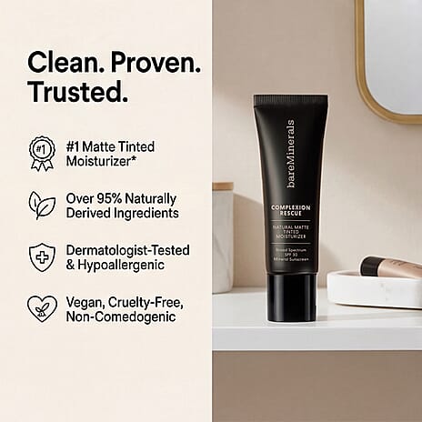 COMPLEXION RESCUE Tinted Moisturizer Matte Foundation Tan Amber
