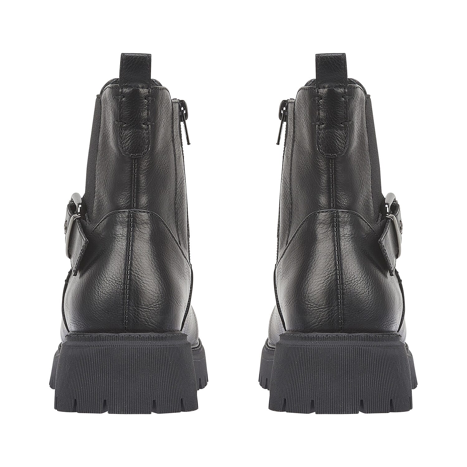 Shoes By Emma Lapari Cleated Sole Ankle Chelsea Boots