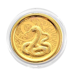 24K Yellow Gold Chinese Zodiac Horse Coin (30mm)
