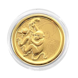 24K Yellow Gold Chinese Zodiac Mouse Coin (30mm)