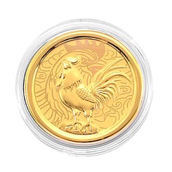24K Yellow Gold Chinese Zodiac Horse Coin (30mm)