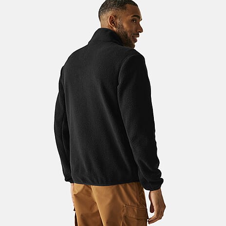 Regatta Mens Full-Zip Lightweight Fleece (Size M) - Black