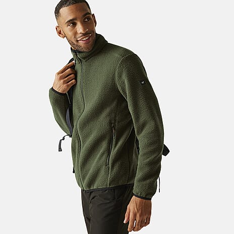 Regatta Mens Full-Zip Lightweight Fleece (Size M) - Olive Night