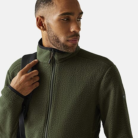Regatta Mens Full-Zip Lightweight Fleece (Size M) - Olive Night