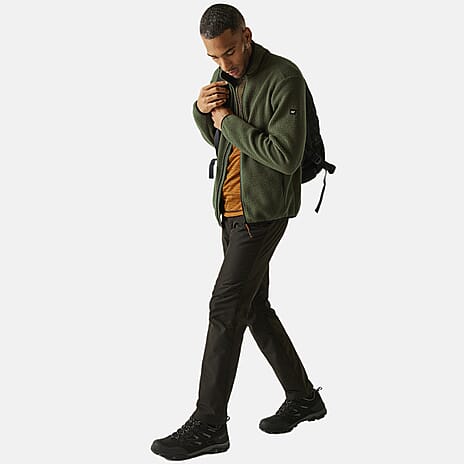 Regatta Mens Full-Zip Lightweight Fleece (Size XL) - Olive Night