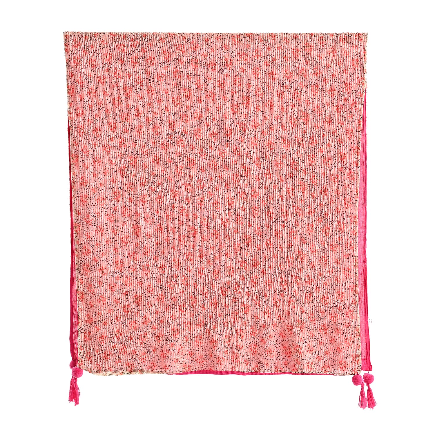 Patterned Scarf (Size - One Size) - Pink