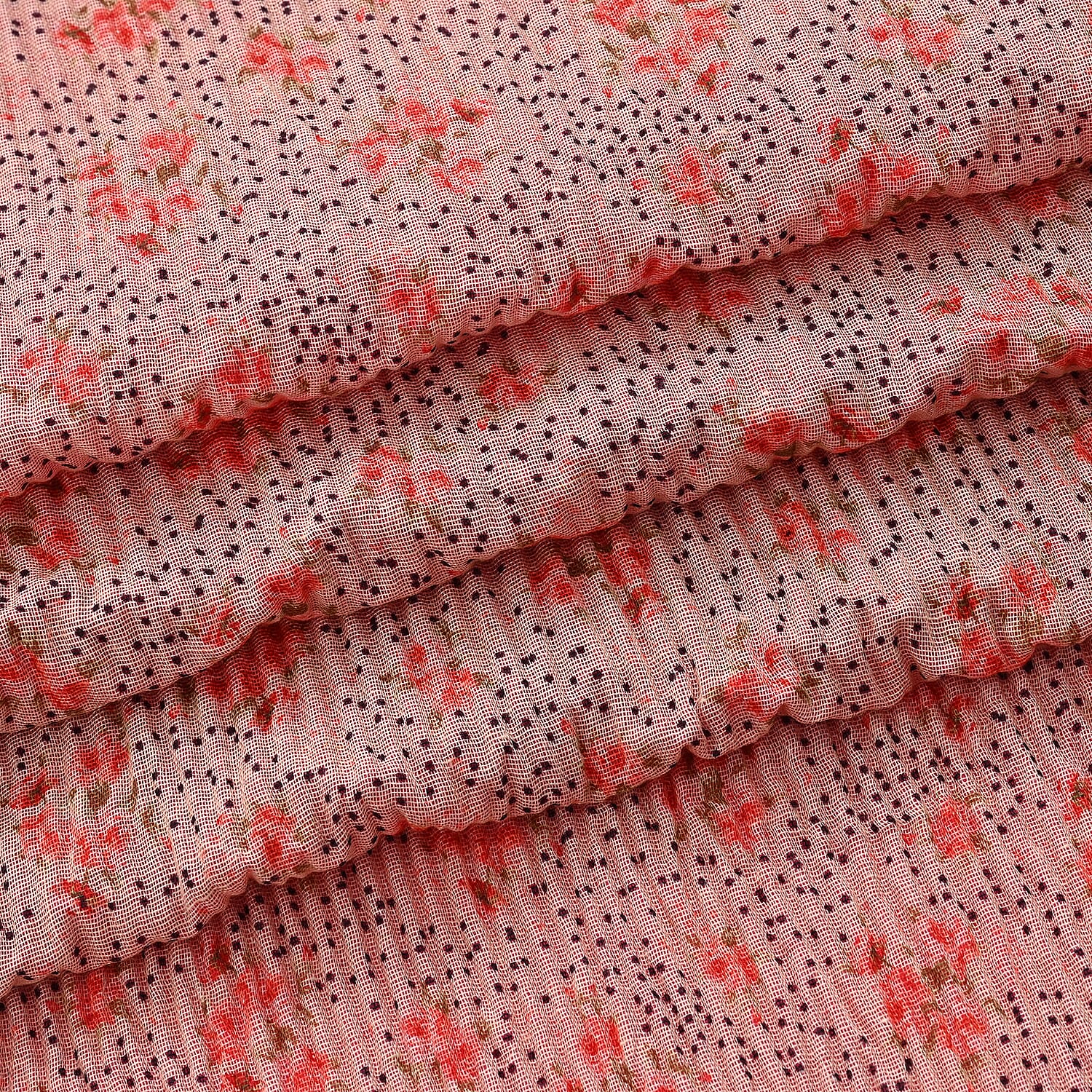 Patterned Scarf (Size - One Size) - Pink