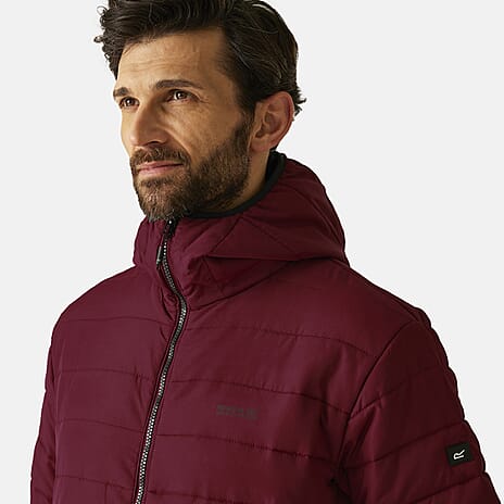 Regatta Mens Padded Insulated Jacket (Size XXXL) - Dark Maroon