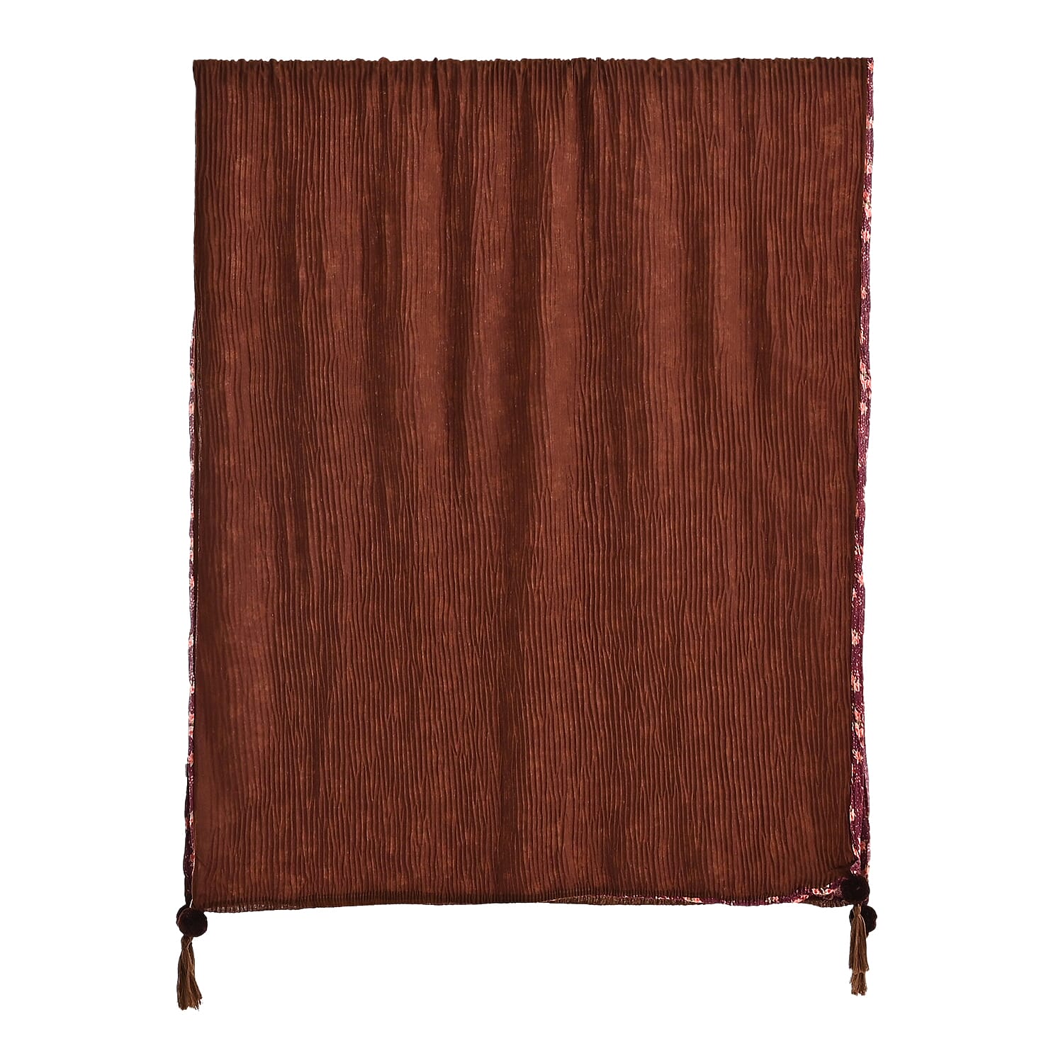 Patterned Scarf (Size - One Size) - Brown