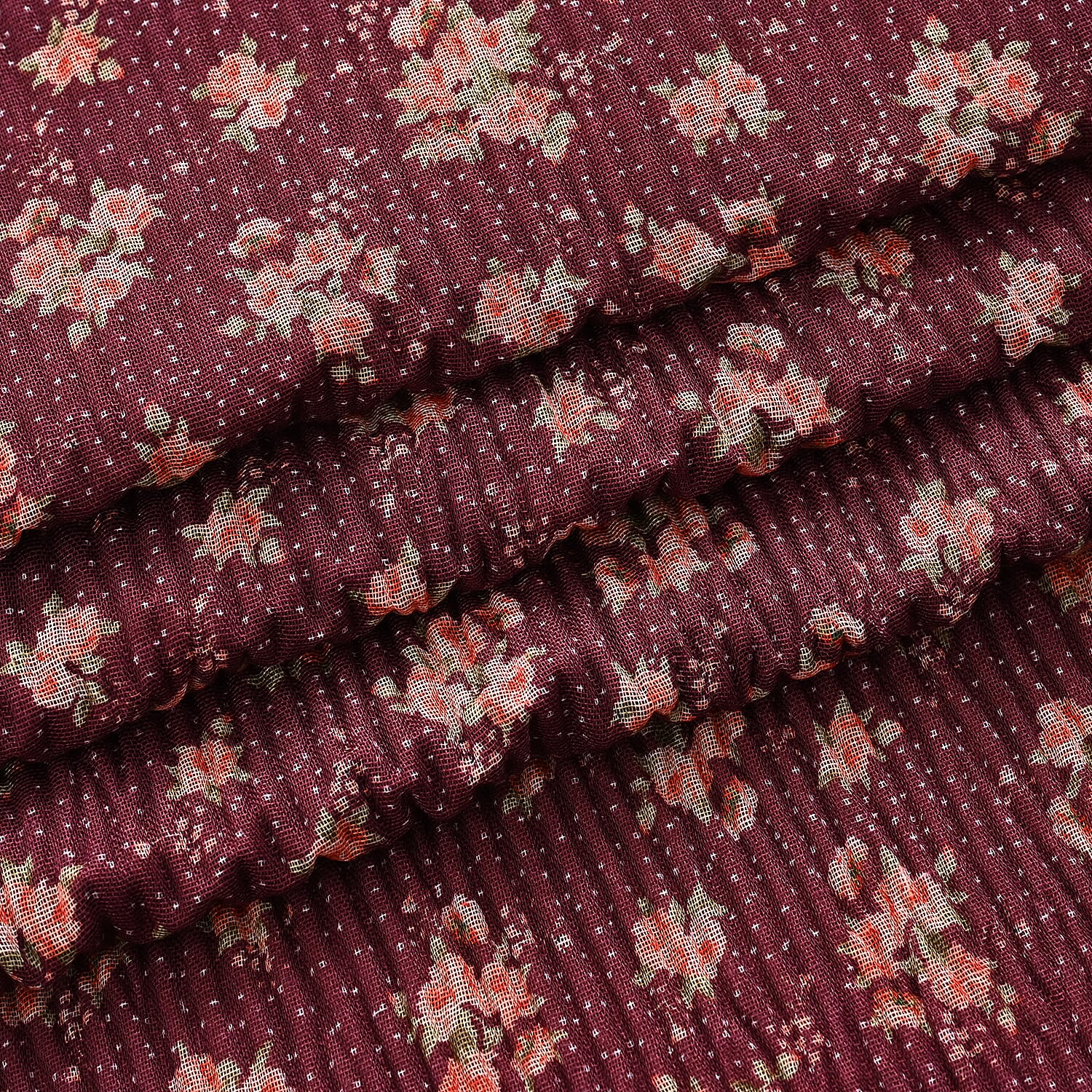 Patterned Scarf (Size - One Size) - Brown