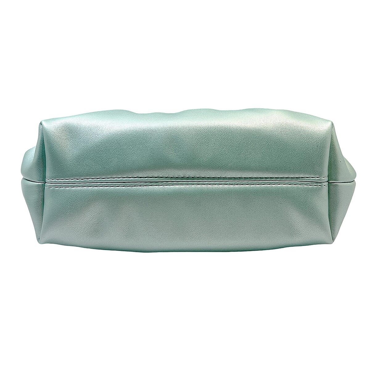Soft Cloud Pouch Clutch Bag with Shoulder Chain (115 Cm) - Green