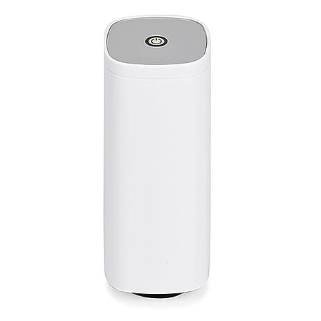 Mini Automatic Vacuum Food Sealer Pump with 10 Reusable Vacuum Bags - White