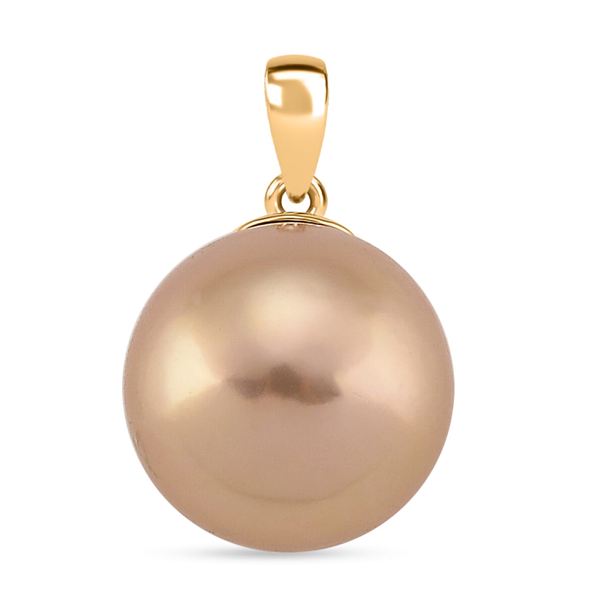 9K Yellow Gold Multi Colour Edison Pearl Pendant 8.00 Ct.