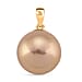 9K Rose Gold Multi Colour Edison Pearl Pendant 8.00 Ct.