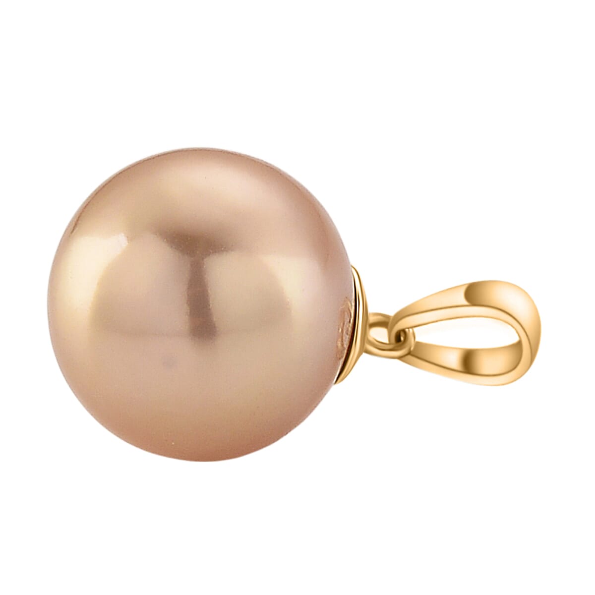 9K Yellow Gold Multi Colour Edison Pearl Pendant 8.00 Ct.