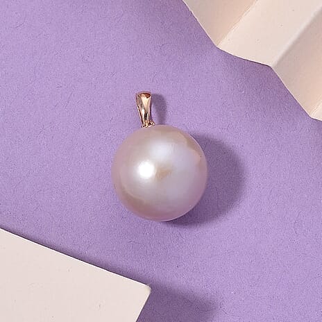 9K AAA Rose Gold Multi Colour Edison Pearl Pendant