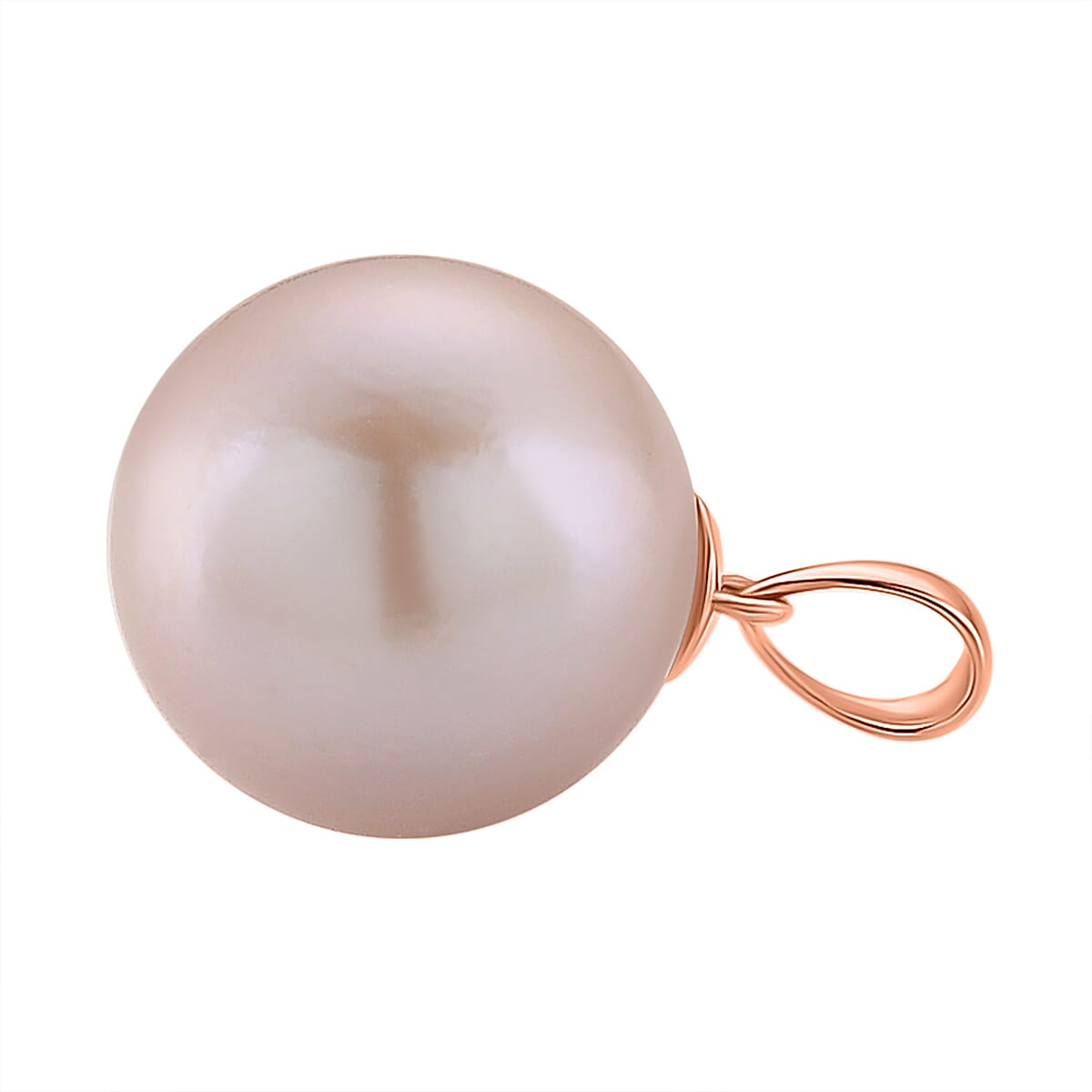 9K Rose Gold Multi Colour Edison Pearl Pendant 8.00 Ct.