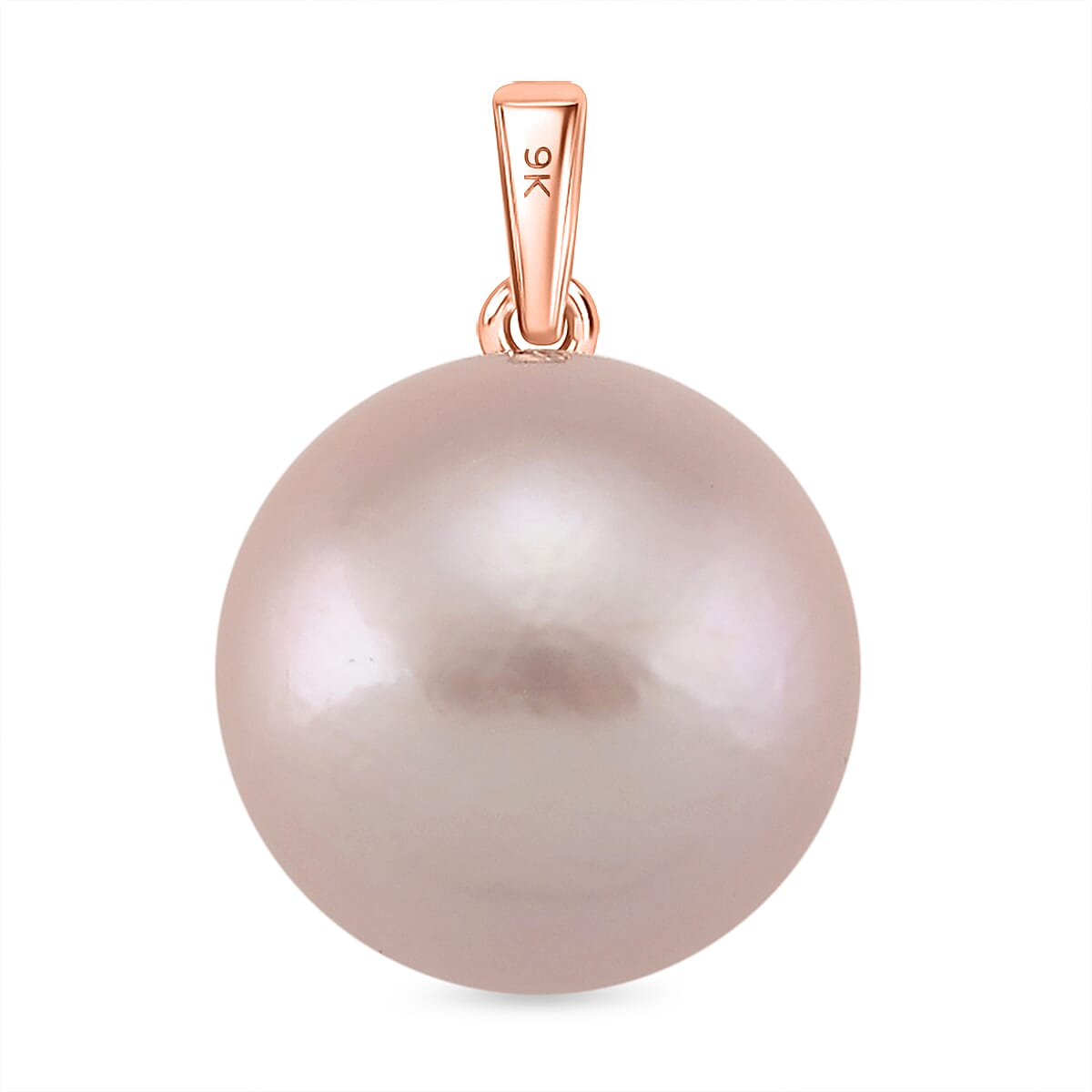 9K Rose Gold Multi Colour Edison Pearl Pendant 8.00 Ct.
