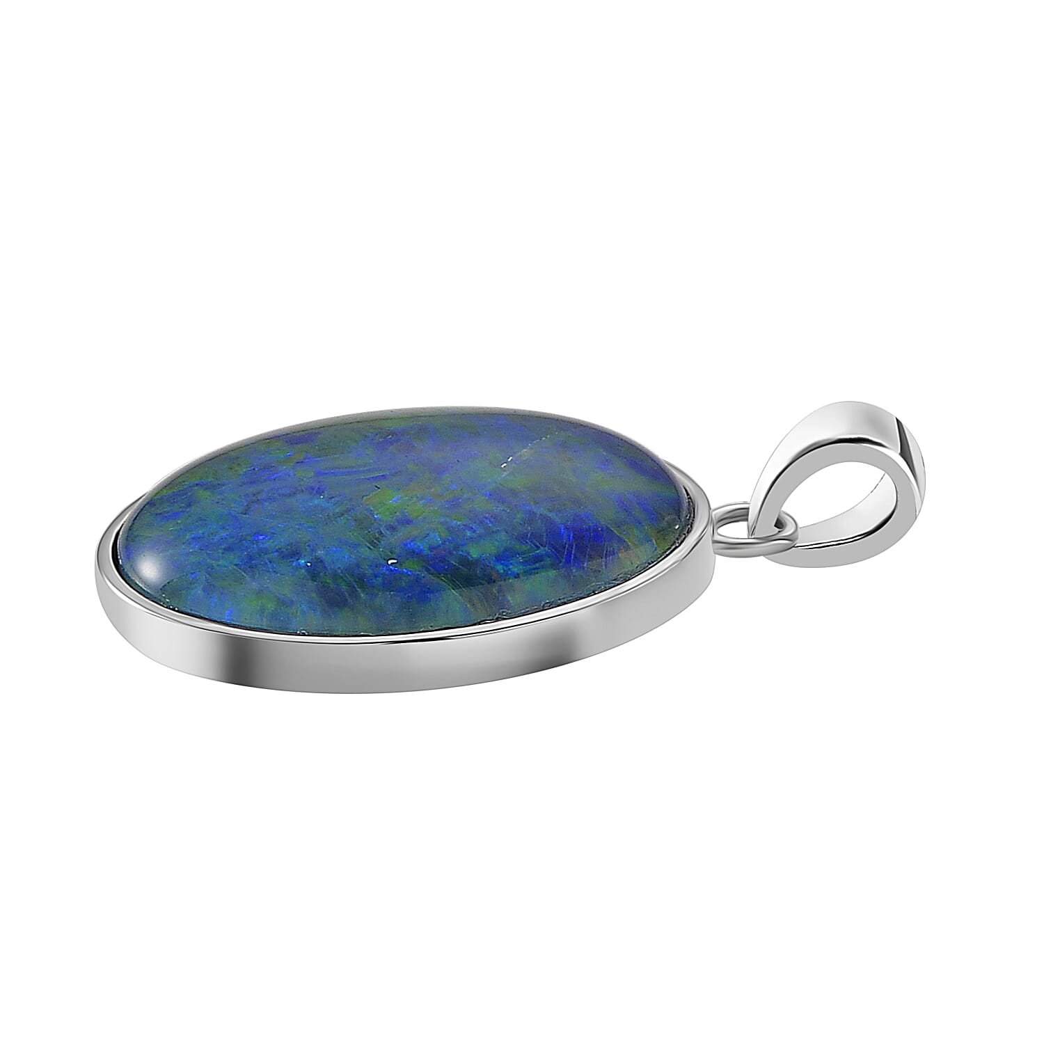 STEVES PICK - Rhapsody 950 Platinum AAAA Boulder Opal Solitaire Pendant 10.01 Ct,