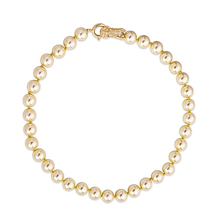 Golden Shell Pearl Beads Necklace (Size - 20) 350.00 Ct.