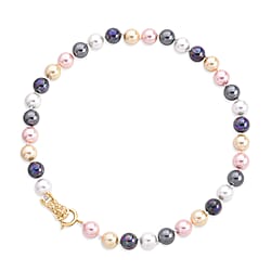 Pink Shell Pearl Beads Necklace (Size - 20) 350.00 Ct.