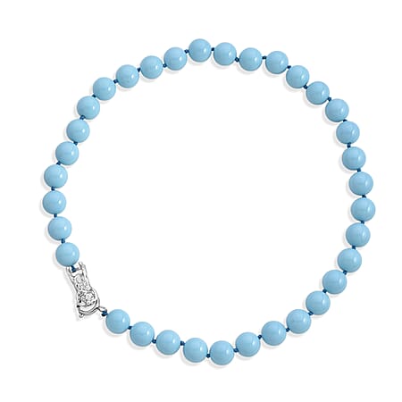 Sleeping Beauty Color Shell Pearl Beads Necklace (Size - 20) 350.00 Ct.