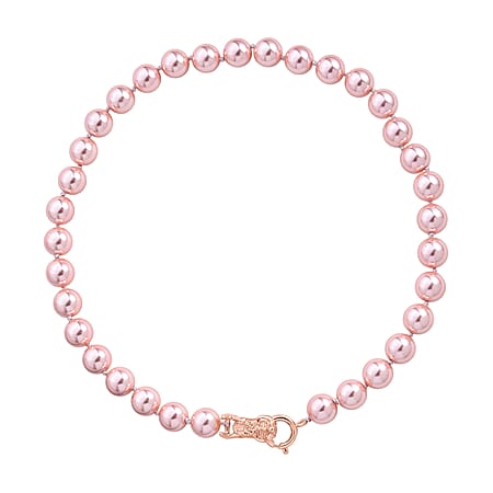 Pink Shell Pearl Beads Necklace (Size - 20) 350.00 Ct.