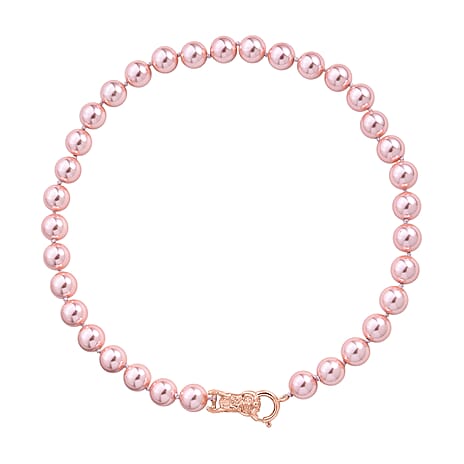 Pink Shell Pearl Beads Necklace (Size - 20) 350.00 Ct.