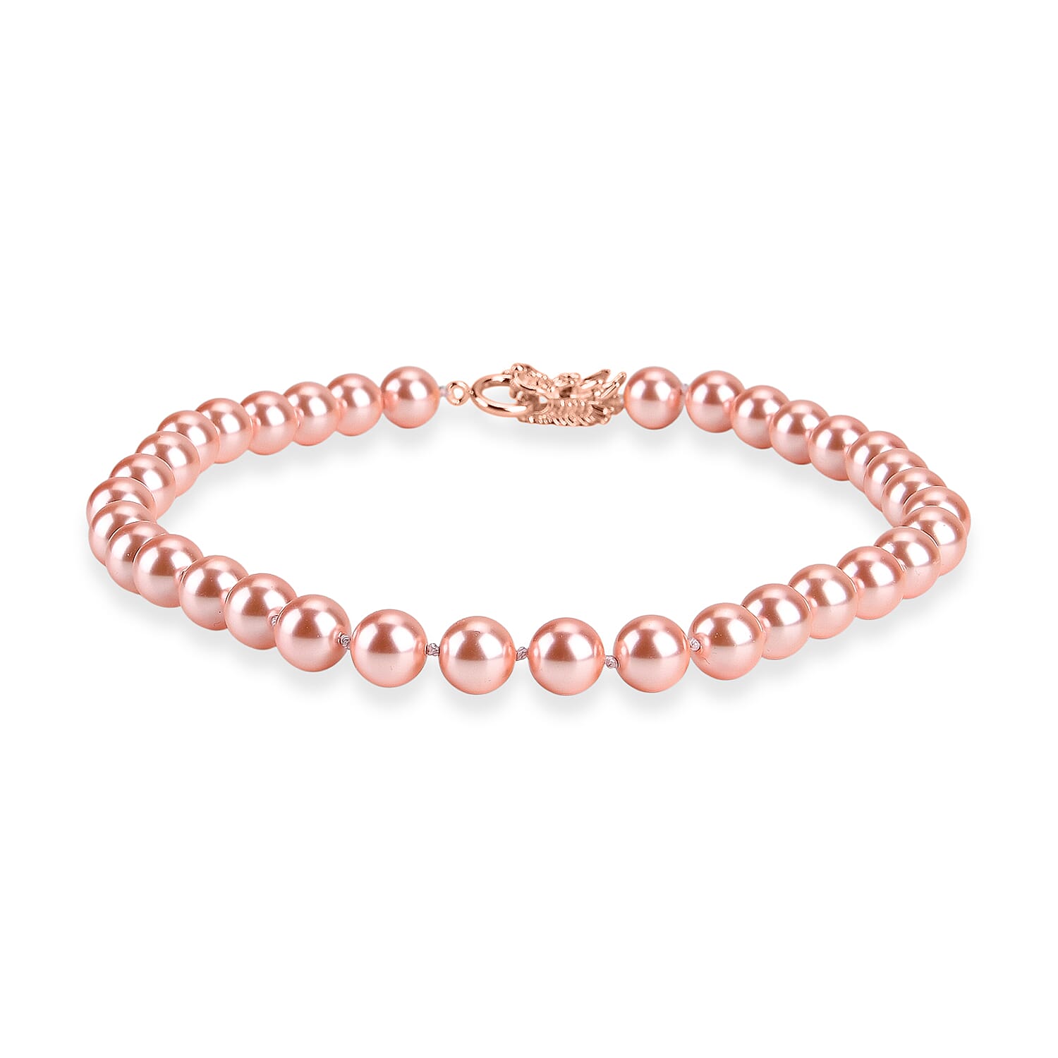 Pink Shell Pearl Beads Necklace (Size - 20) 350.00 Ct.