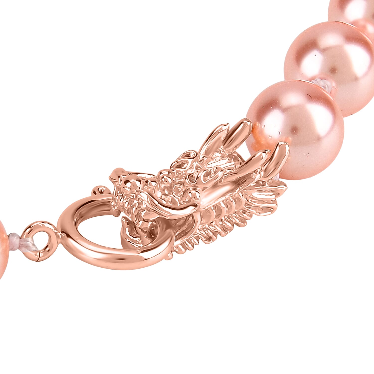 Pink Shell Pearl Beads Necklace (Size - 20) 350.00 Ct.