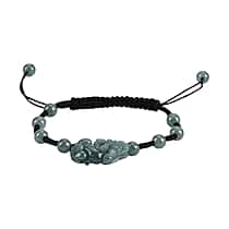 Natural Jade Pixiu Charm Adjustable Bracelet (Size - 6 to 9.5) 35.00 Ct.