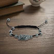 Natural Jade Pixiu Charm Adjustable Bracelet (Size - 6 to 9.5) 35.00 Ct.