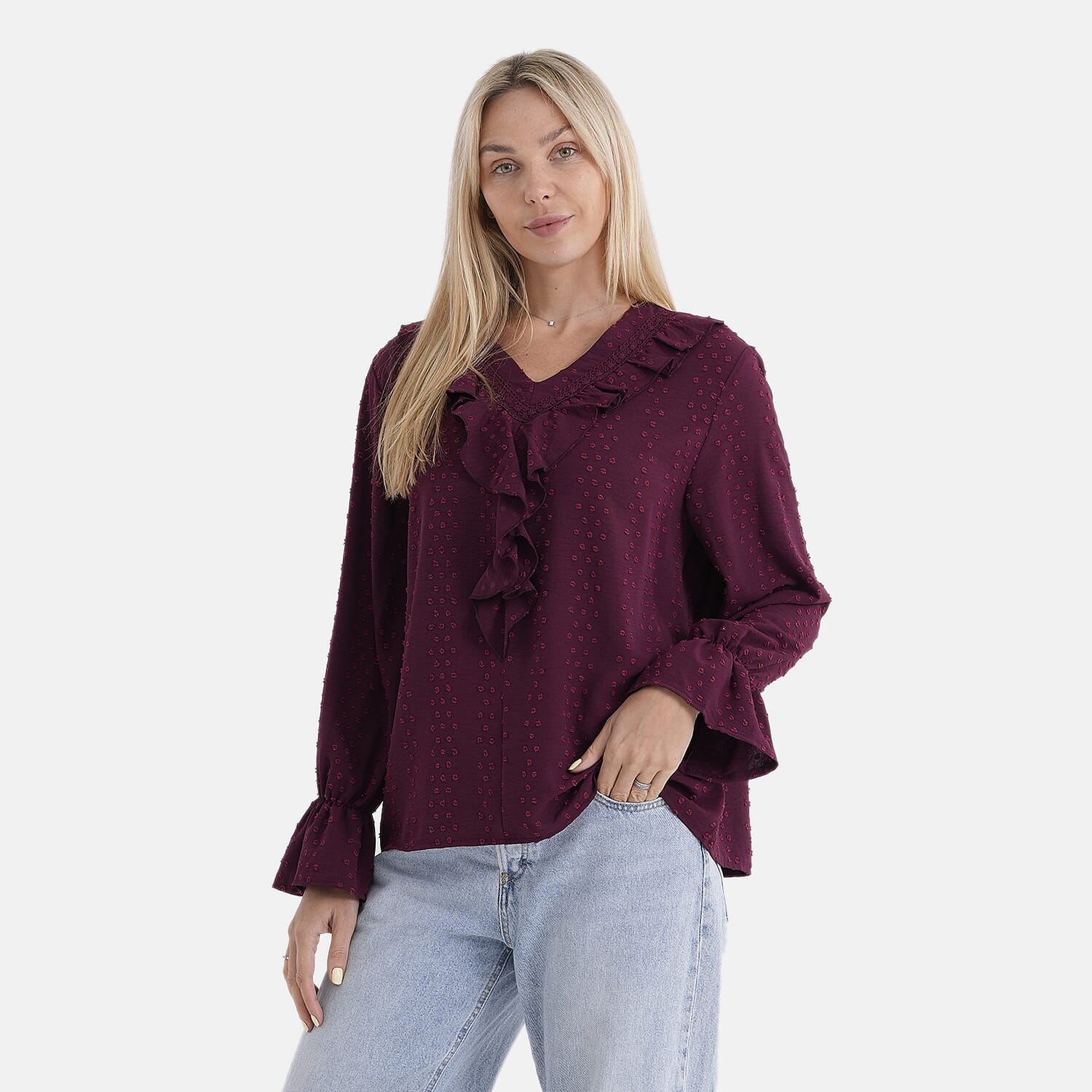La Marey French Style Frill Blouse