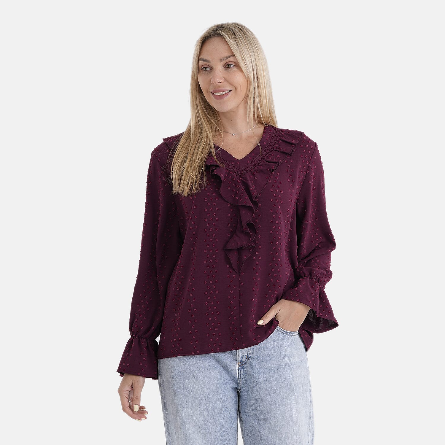 La Marey French Style Frill Blouse