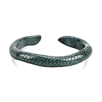 Natural Type A Jadeite Jade Snake Carved Bangle (Size 7.5) 150.00 Ct.