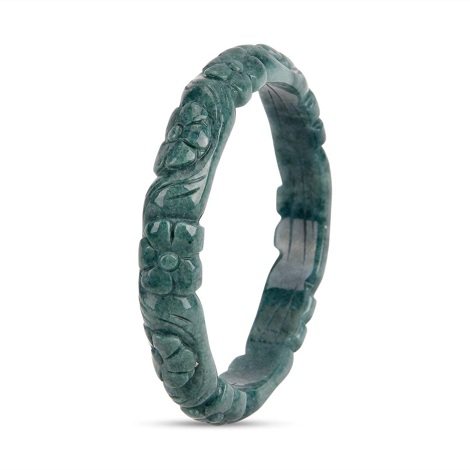 Natural Jadeite Jade Bangle (Size 7.5) 200.00 Ct.