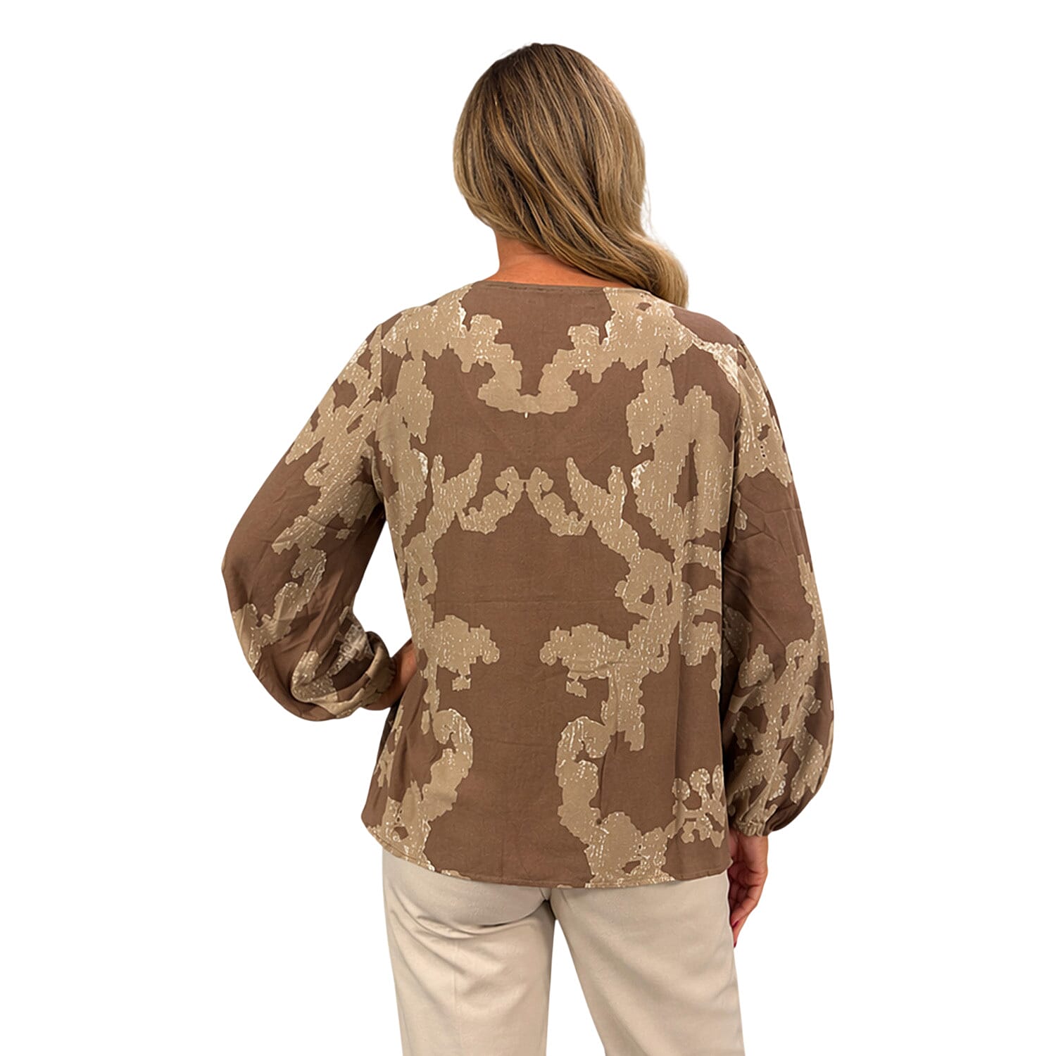 & Maisi Classic Casual Printed Top 