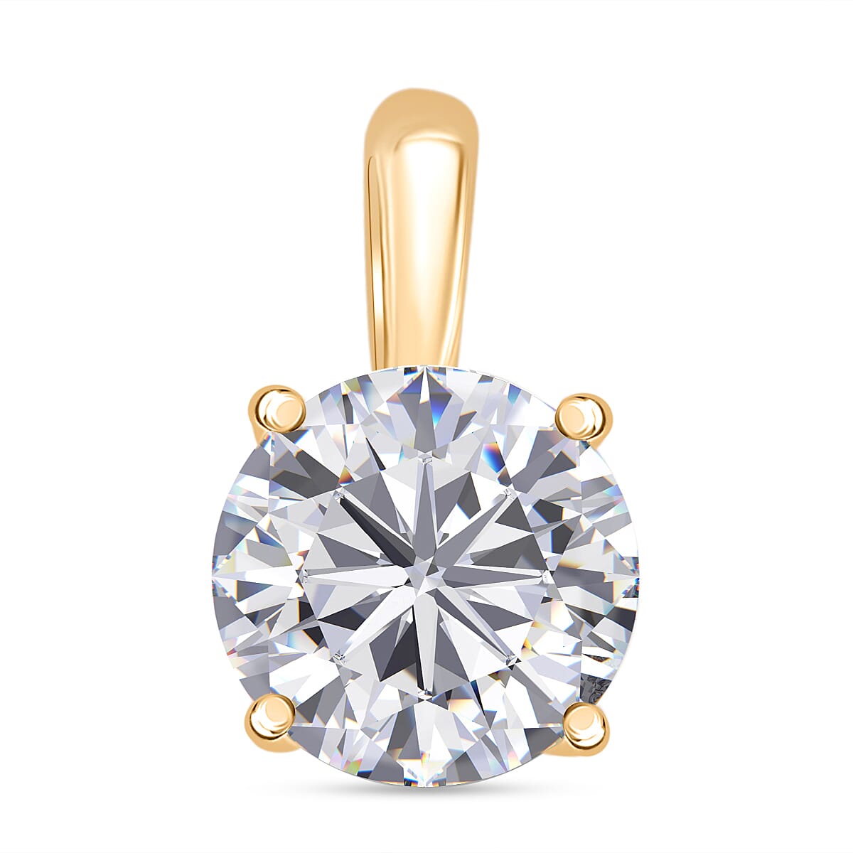 BLACK FRIDAY DOORBUSTER DEAL - 9K Yellow Gold NGIC Certified Lab Grown Diamond (VVS1-E) Heart and Arrow Pendant 1.00 Ct.