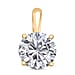 DOORBUSTER DEAL - 9K White Gold Certified Lab Grown Diamond (VVS-E) Heart and Arrow Pendant 1.00 Ct.
