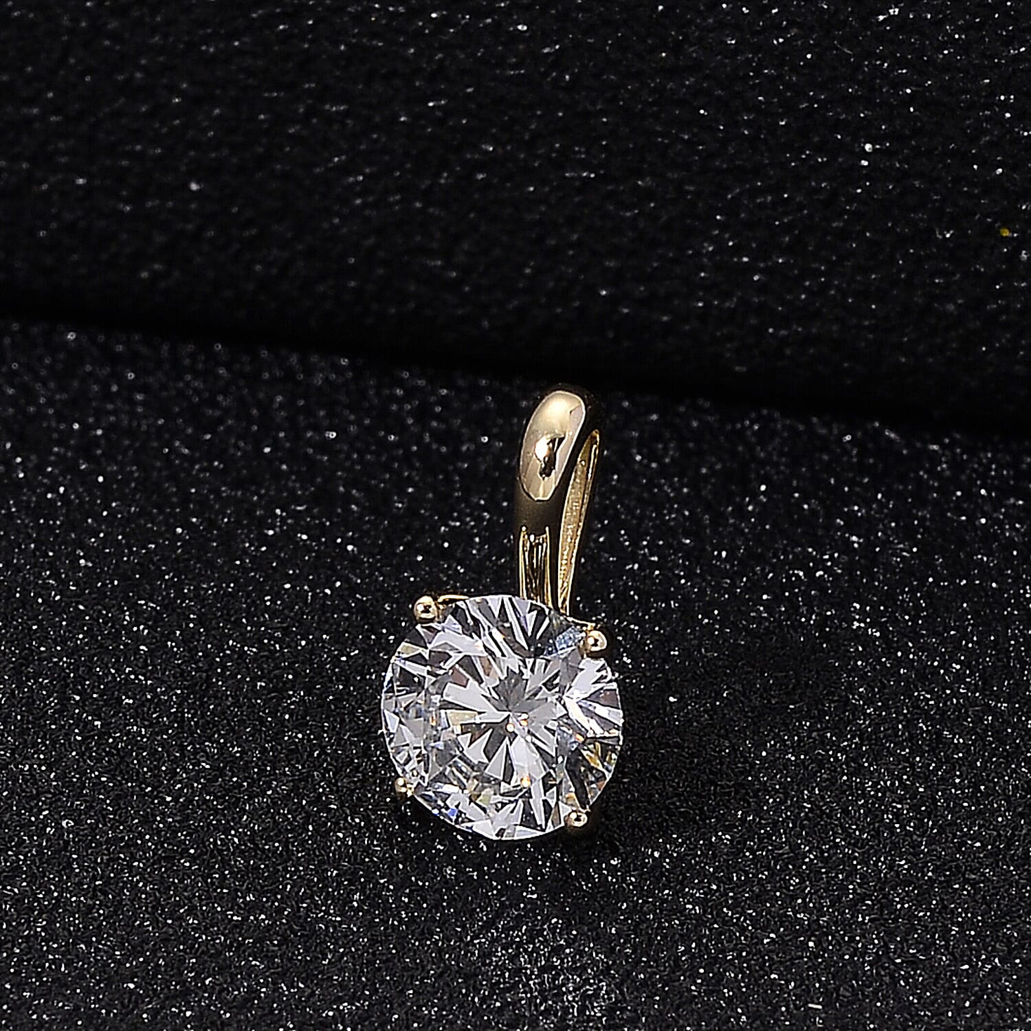BLACK FRIDAY DOORBUSTER DEAL - 9K Yellow Gold NGIC Certified Lab Grown Diamond (VVS1-E) Heart and Arrow Pendant 1.00 Ct.
