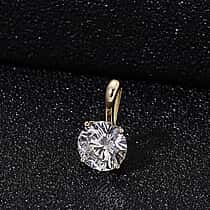 DOORBUSTER DEAL - 9K Yellow Gold Certified Lab Grown Diamond (VVS-E) Heart and Arrow Pendant 1.00 Ct.