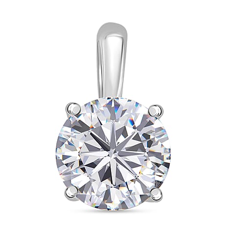 9K White Gold NGIC Certified Lab Grown Diamond (VVS1-E) Heart and Arrow Pendant 1.00 Ct.