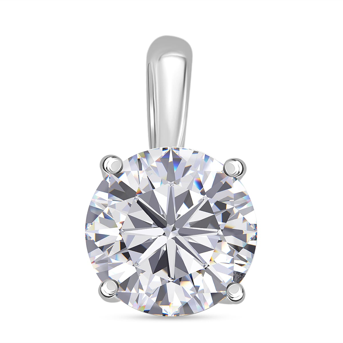 BLACK FRIDAY DOORBUSTER DEAL - 9K White Gold NGIC Certified Lab Grown Diamond (VVS1-E) Heart and Arrow Pendant 1.00 Ct.