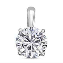 DOORBUSTER DEAL - 9K White Gold Certified Lab Grown Diamond (VVS-E) Heart and Arrow Pendant 1.00 Ct.