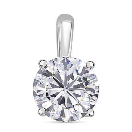 BLACK FRIDAY DOORBUSTER DEAL - 9K White Gold Certified Lab Grown Diamond (VVS-E) Heart and Arrow Pendant 1.00 Ct.