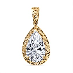 LUXURIANT 2 Ct. Lab Grown Diamond Solitaire Pendant in 14K Yellow Gold