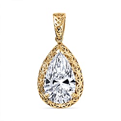 LUXURIANT 2 Ct. Lab Grown Diamond Solitaire Pendant in 14K Yellow Gold