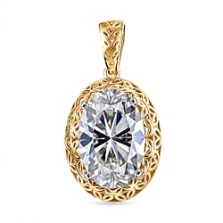 LUXURIANT 2 Ct. Lab Grown Diamond Solitaire Pendant in 14K Yellow Gold