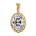 Luxuriant 14K Yellow Gold Lab Grown Diamond (VS-EF) Solitaire Pendant 2.04 Ct.