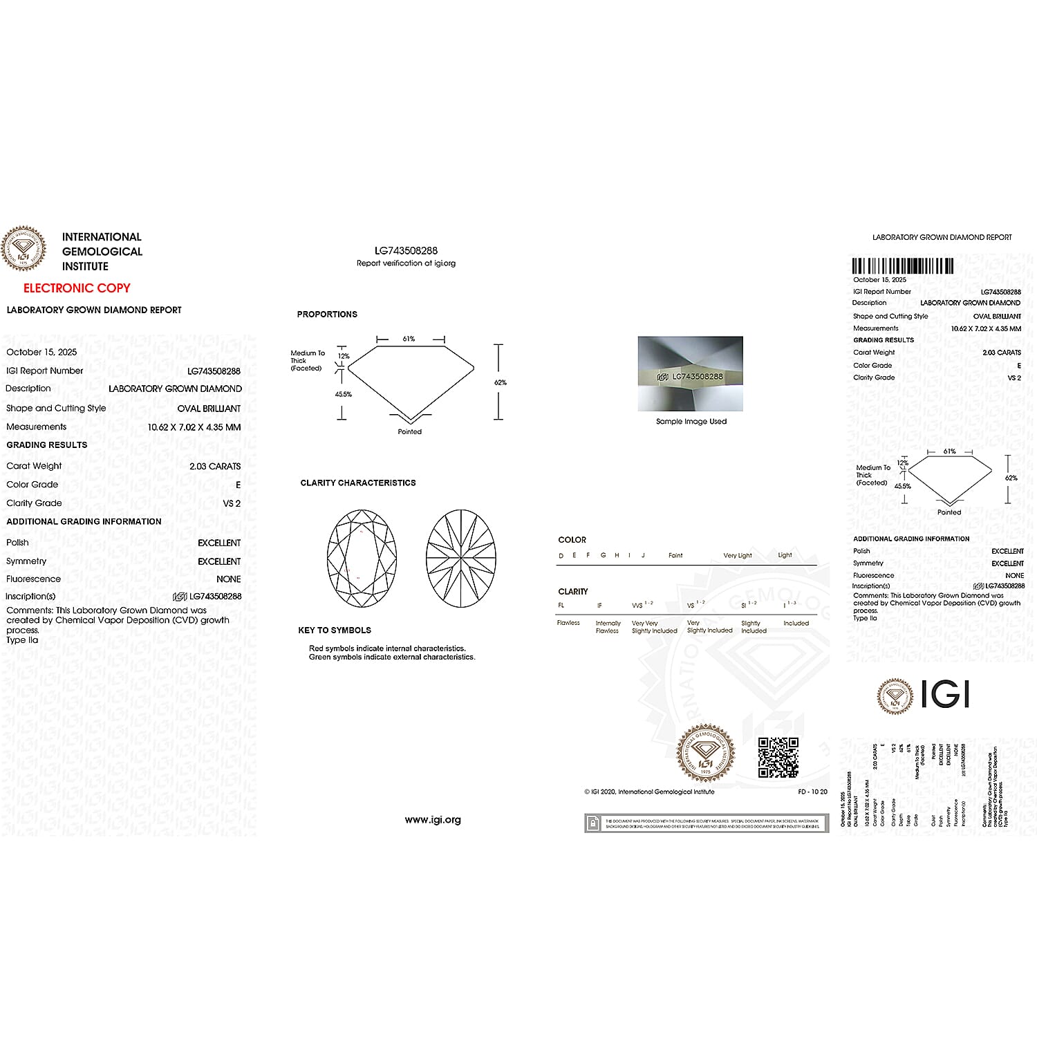 Luxuriant 14K Yellow Gold Lab Grown Diamond (VS-EF) Solitaire Pendant 2.04 Ct.